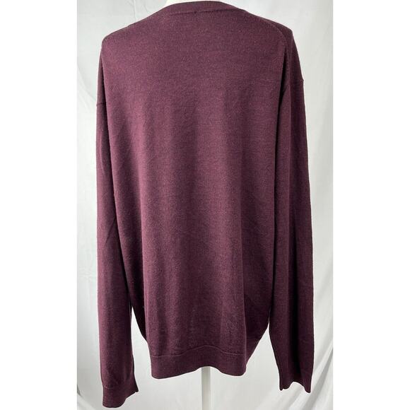 Men's Hart Schaffner Marx Extra Fine Merino Wool V-Neck Sweater Size XL - Picture 2 of 11